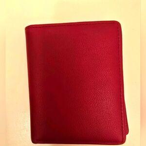 Forever Young Weichen Women's Bilford Snap Wallet Red With Gold Lining
